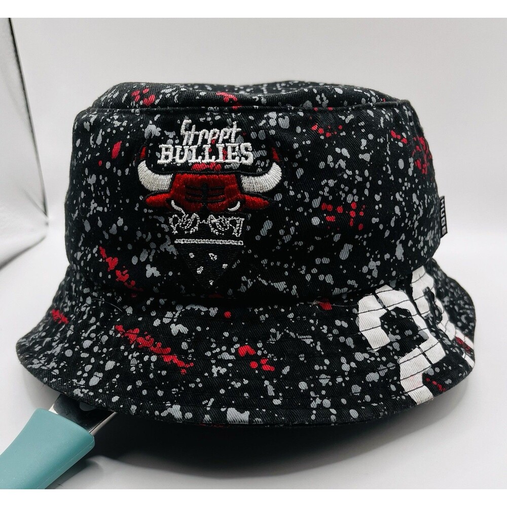 Huge Brand “Street BULLIES” Chicago Bulls Inspired Splatter Bucket Hat Cap #23